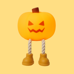 Lampe citrouille PUMKY + 1 sac à bonbons OFFERT